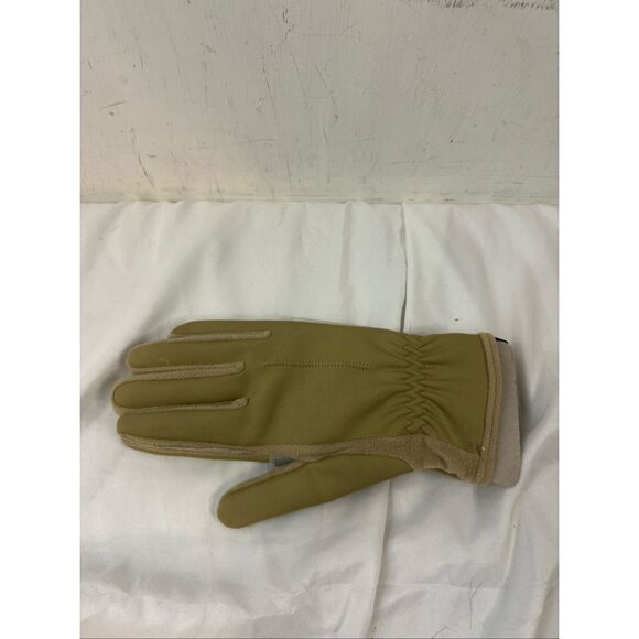 Isotoner lycra stretch gloves new tan 2009 rn#22605 - Picture 3 of 5